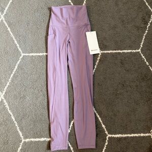 Lululemon Align High-Rise Pants with Pockets 25” in Purple Ash